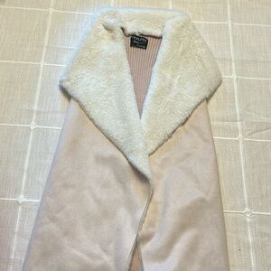 Pink and White Winter vest